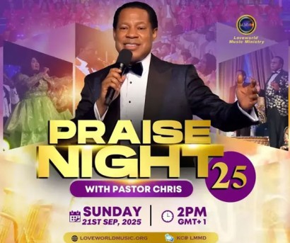 PRAISE NIGHT 25 WITH PASTOR CHRIS 